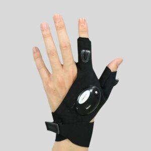 1 Pair LED Coin cell battery Flashlight Gloves - Perfect for Cycling, Camping & Repair