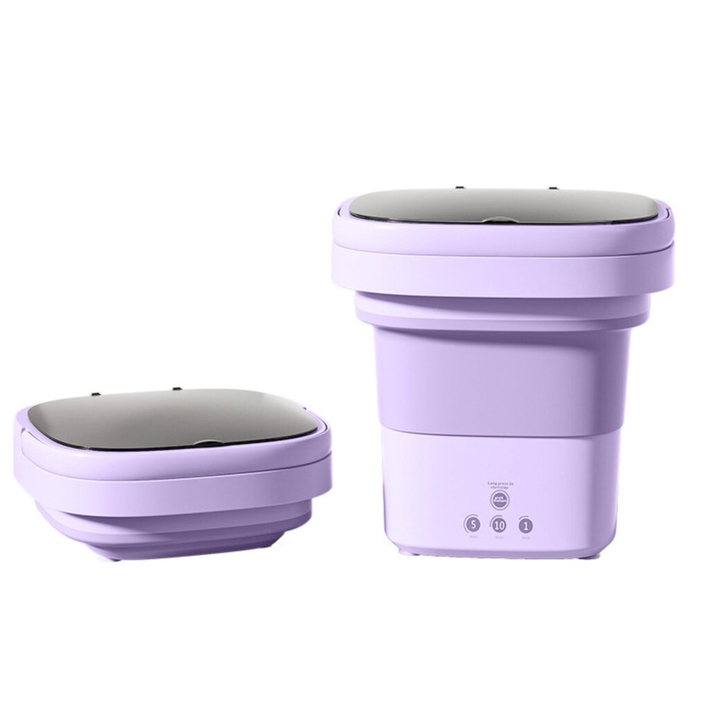 Portable Folding Mini Washing Machine 3-4L USB Rechargeable Travel Washer